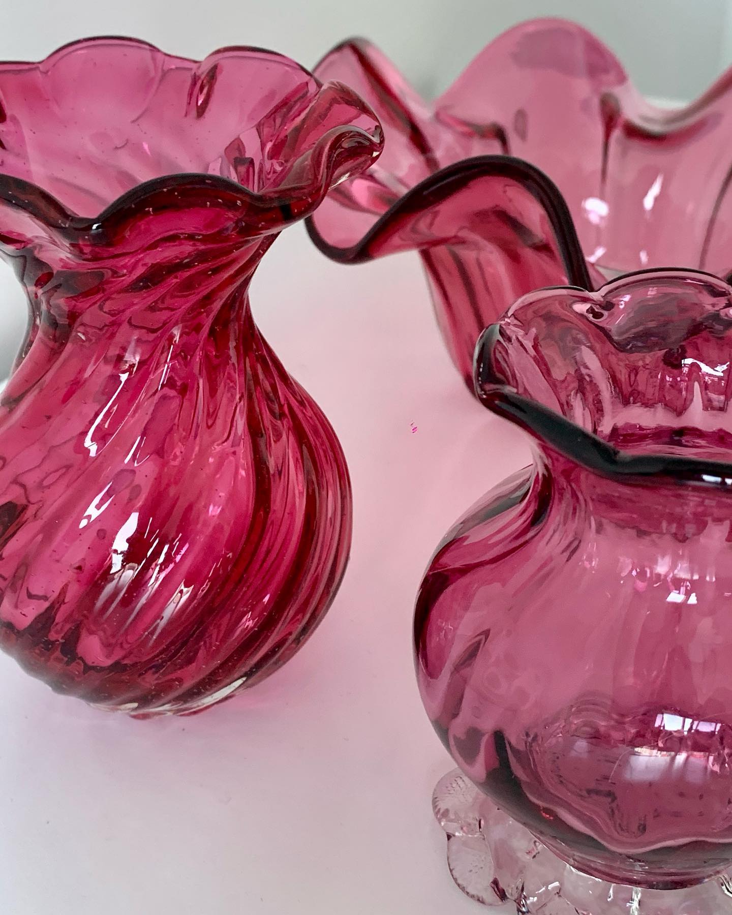 Cranberry Vases