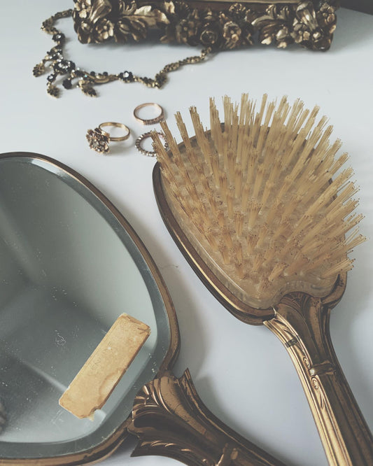 Italian Brass Brush Set