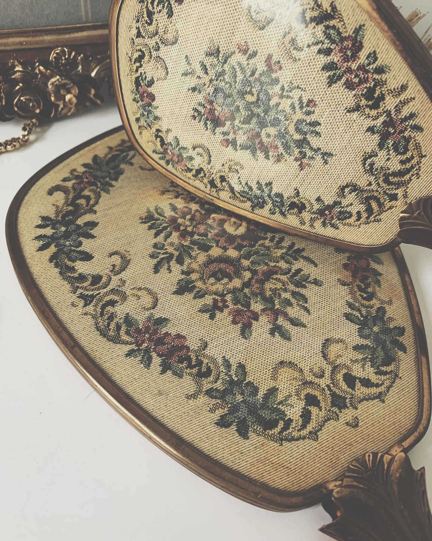 Italian Brass Brush Set