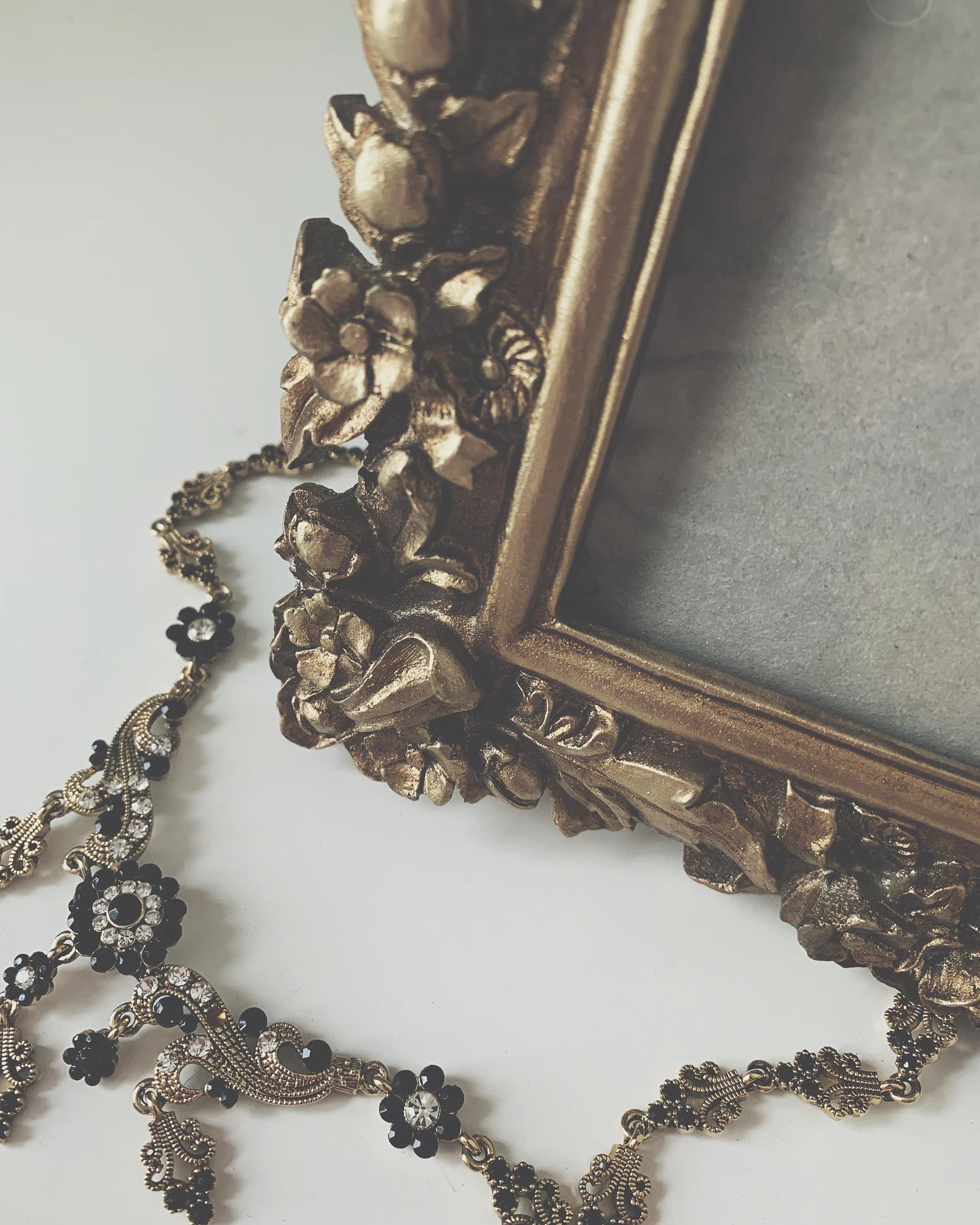 Golden Floral Frame