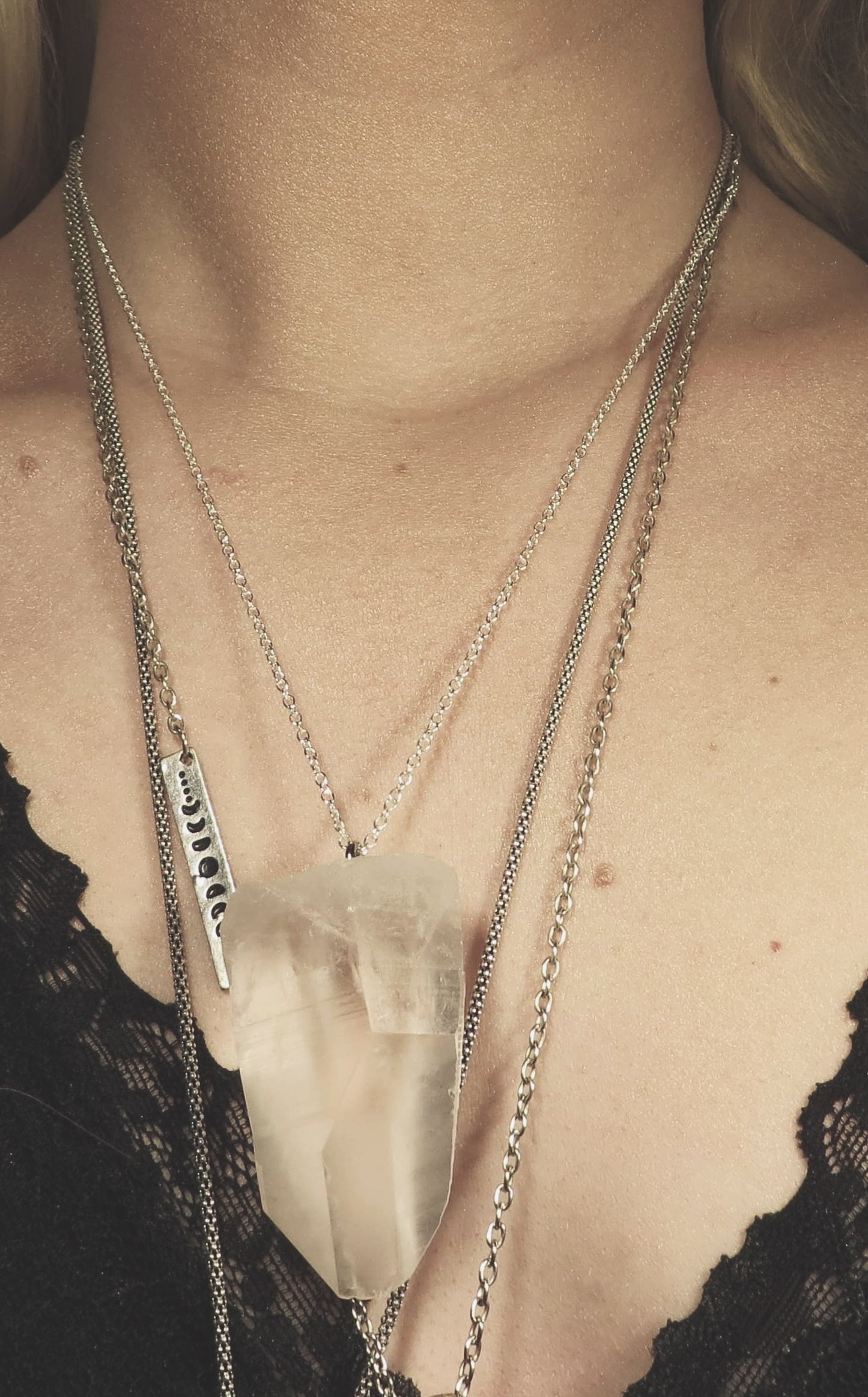 Quartz Point Necklaces