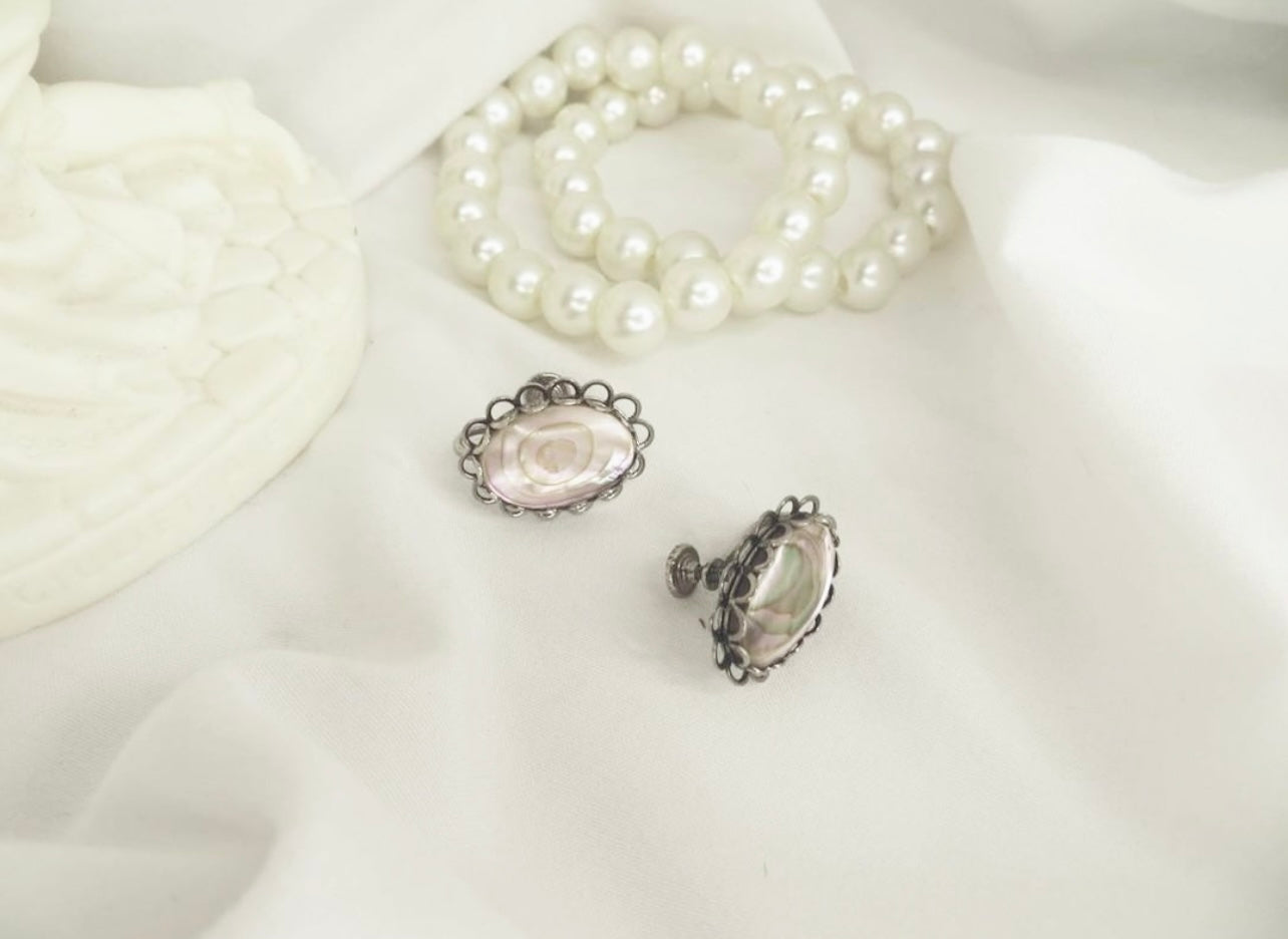 Iridescent Oval Earrings