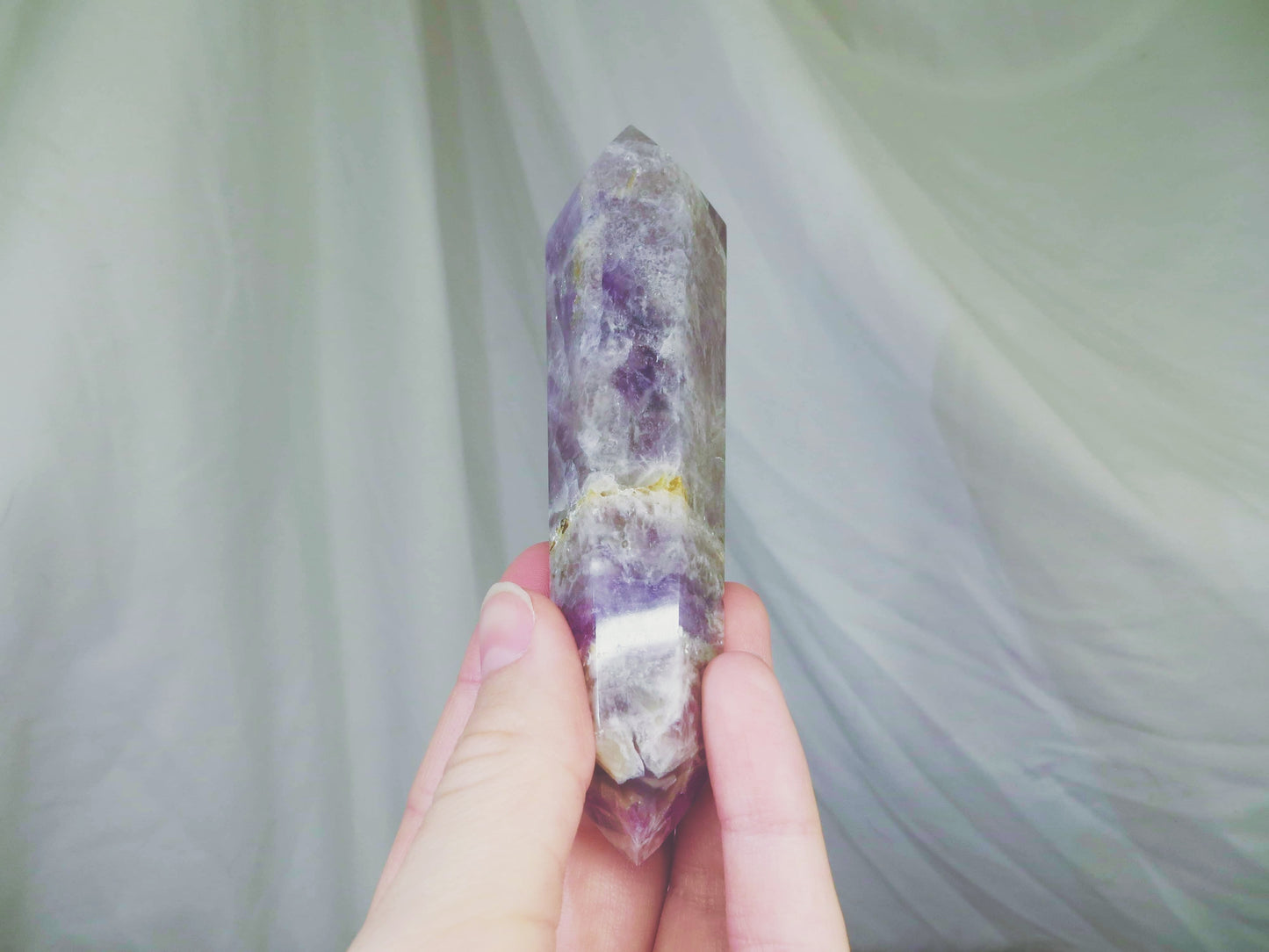 Chevron Amethyst Wand