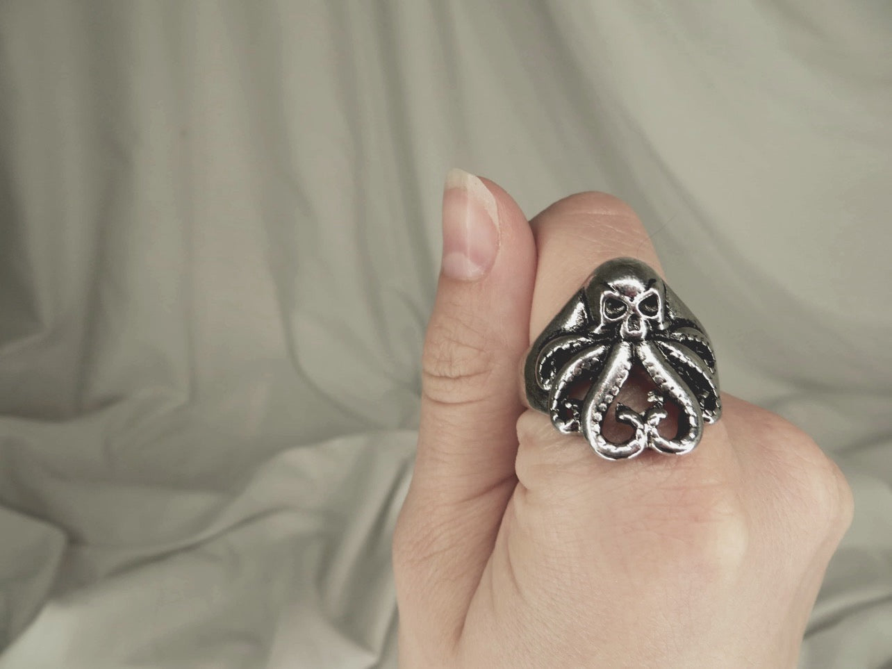 Men’s Octo-Skull Ring