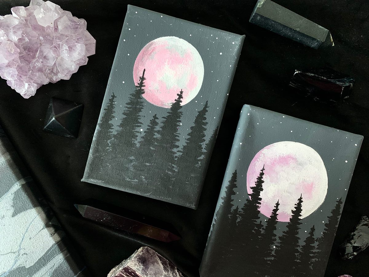 Moon Paintings | @fiatheartist