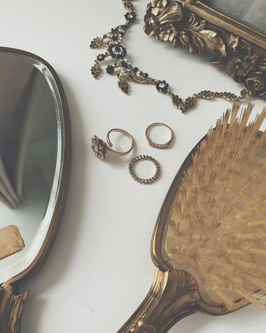 Italian Brass Brush Set