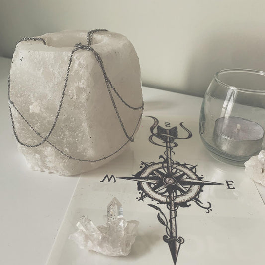 Smokey Quartz Candle Holder