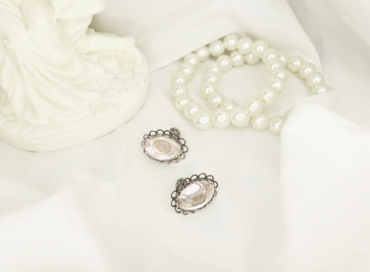 Iridescent Oval Earrings